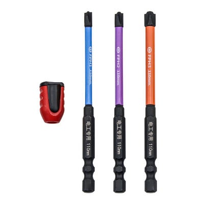 3 τμχ Μαγνητική ειδική σχισμή σταυρωτό κατσαβίδι με μαγνητικό δακτύλιο FPH FPZ Παξιμάδια για Ηλεκτρολόγο για διακόπτη πρίζας