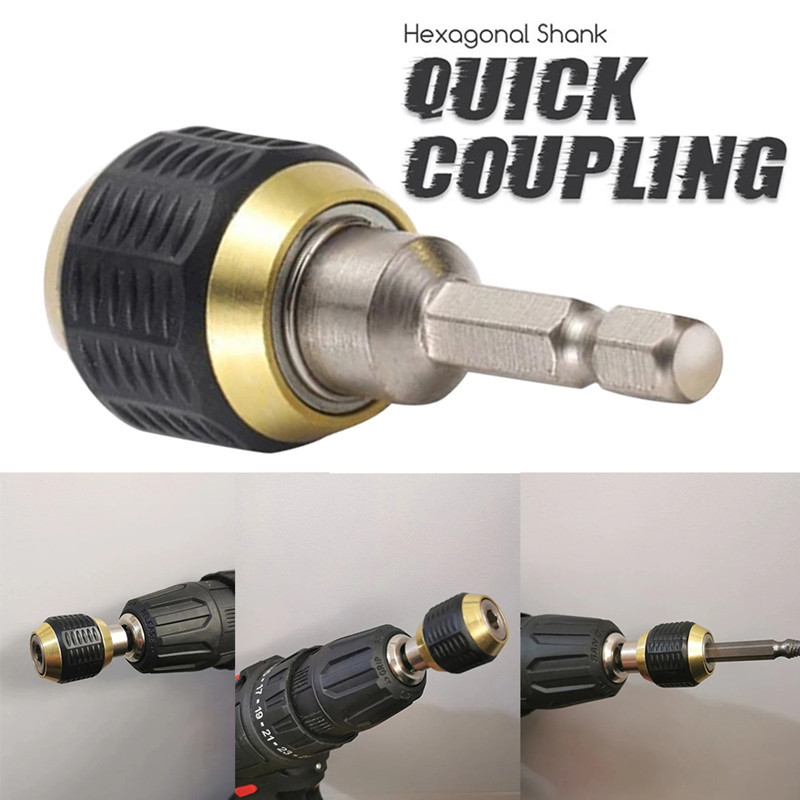 1/4'' šesterokutna drška Brza spojnica Odvijač Svrdlo Produžna šipka Držač Adapter Pretvarač Skočni samozaključavajući nosači
