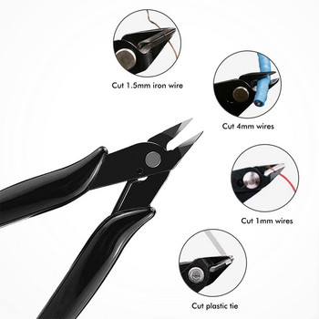 Petpig 5-инчови диагонални клещи Нипер Практични резачки за електрически кабели Режещи странични ножици Изравнени мини клещи Ръчни инструменти