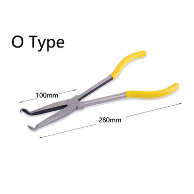 Augsta oglekļa tērauda garās knaibles, taisni saliekti uzgali Mehāniskā aprīkojuma rokas instrumenti