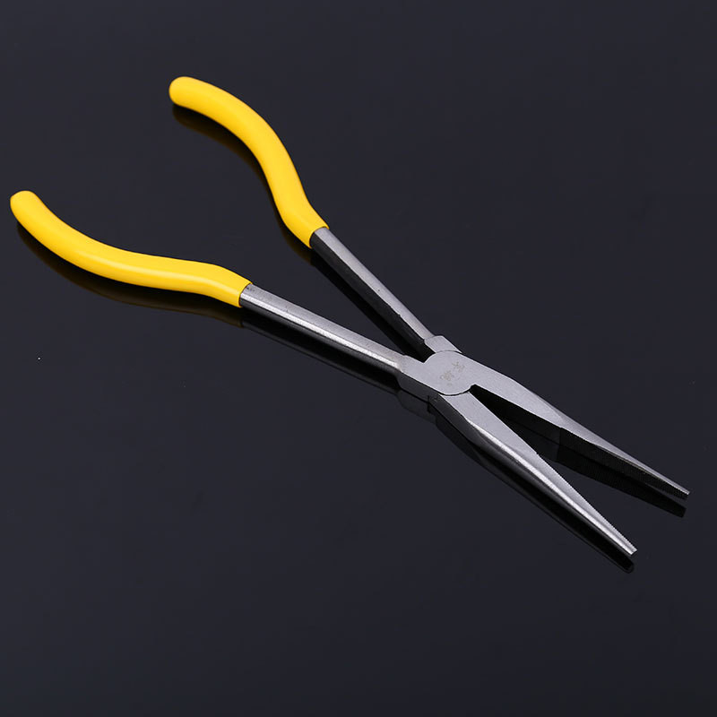 Augsta oglekļa tērauda garās knaibles, taisni saliekti uzgali Mehāniskā aprīkojuma rokas instrumenti