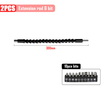 Regulējams 105 grādu taisnleņķa piegrieznis skrūvgrieža instrumentu komplekts 1/4 sešstūra kāts elektrourbjmašīnas skrūvgriežu uzgaļu instrumentiem