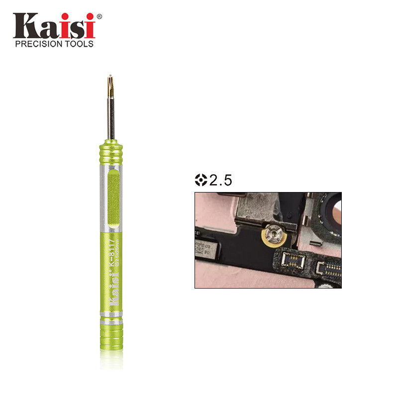 Kaisi precíziós mágneses csavarhúzó többfunkciós javítószerszámok iPhone 6 7 8 Phillips Torx Hex Y-Type Pozidriv K-8117 készülékhez