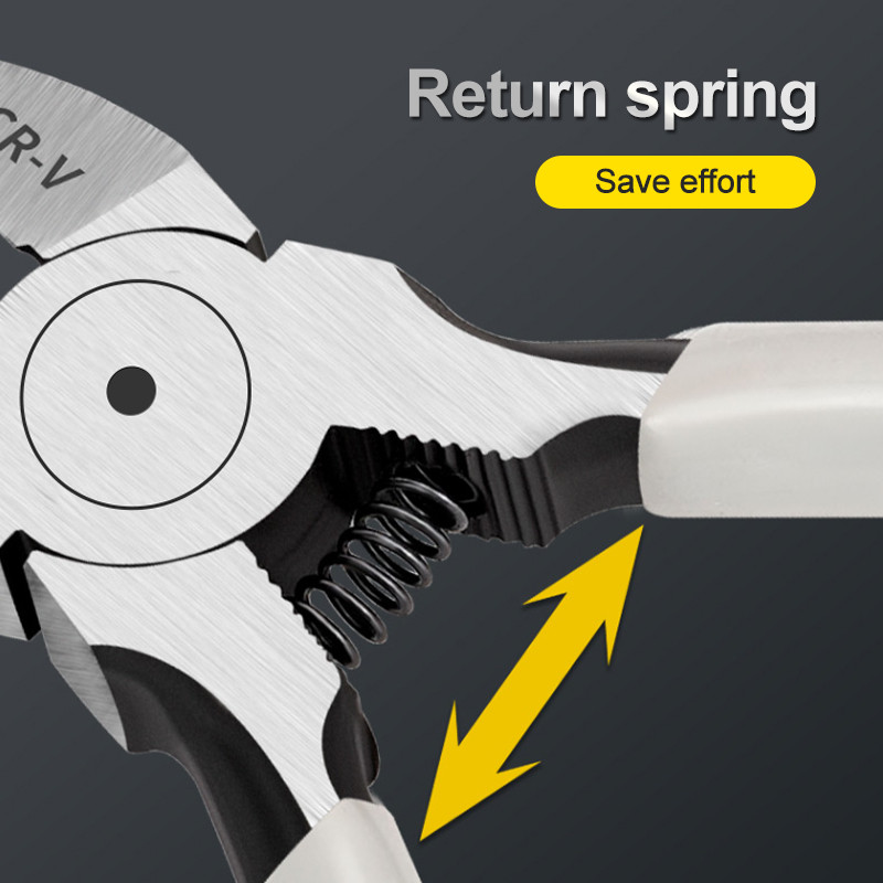 YLONDAO 5 6 collu Cr-V plastmasas knaibles diagonālās knaibles Mini elektroniskās stieples noņemšanas rīks sānu griezējs kabeļa knaibles DIY remonts