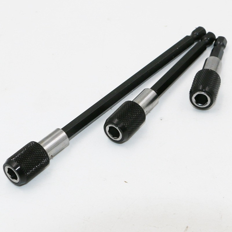 1/4 collas sešstūra roktura ātrās atbrīvošanas skrūvgrieža magnētiskais uzgaļu turētājs ar regulējamu apkakles pagarinājuma stieņa stieni 60 mm 100 mm 150 mm