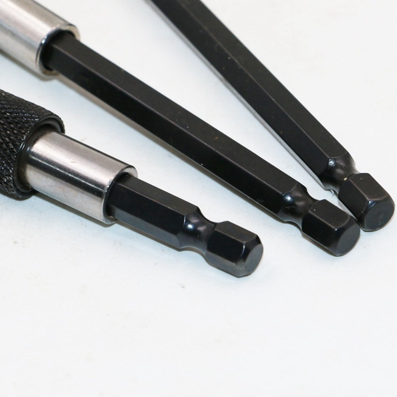 1/4 collas sešstūra roktura ātrās atbrīvošanas skrūvgrieža magnētiskais uzgaļu turētājs ar regulējamu apkakles pagarinājuma stieņa stieni 60 mm 100 mm 150 mm