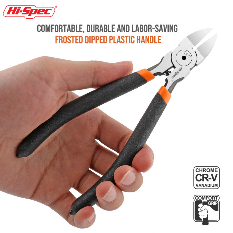 Hi-Spec 150mm-es átlós vágófogó 6" huzalcsupaszító szerszám Oldalsó vágó Kábelsorja Fogó Villanyszerelők Barkács javító kéziszerszámok