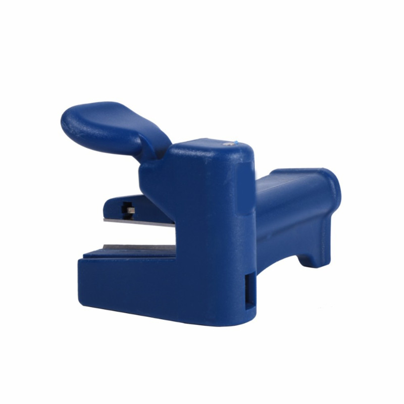 Kokapstrādei Manuāla malu aplīmēšanas iekārta Plakne dzelzs loksnes metāla malu aplīmēšanas sloksnes Taisnas plakanas galvas malas gala apgriešanas rīks