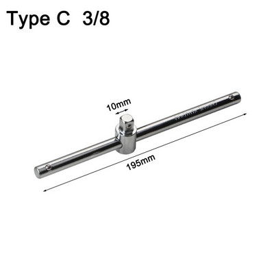 1/4 3/8 1/2 pogonski nasadni ključ Produžetak klizna T šipka Alati za popravak automobila Rukavac klizna šipka Primjena sile Šipka Ključ za cijevi