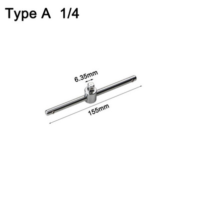 1/4 3/8 1/2 pogonski nasadni ključ Produžetak klizna T šipka Alati za popravak automobila Rukavac klizna šipka Primjena sile Šipka Ključ za cijevi