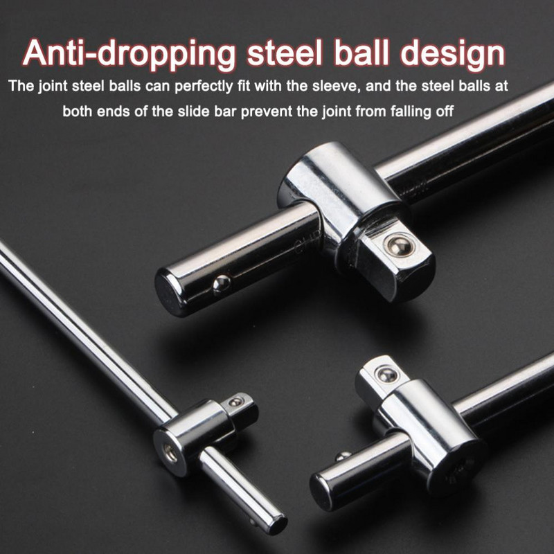 1/4 3/8 1/2 pogonski nasadni ključ Produžetak klizna T šipka Alati za popravak automobila Rukavac klizna šipka Primjena sile Šipka Ključ za cijevi