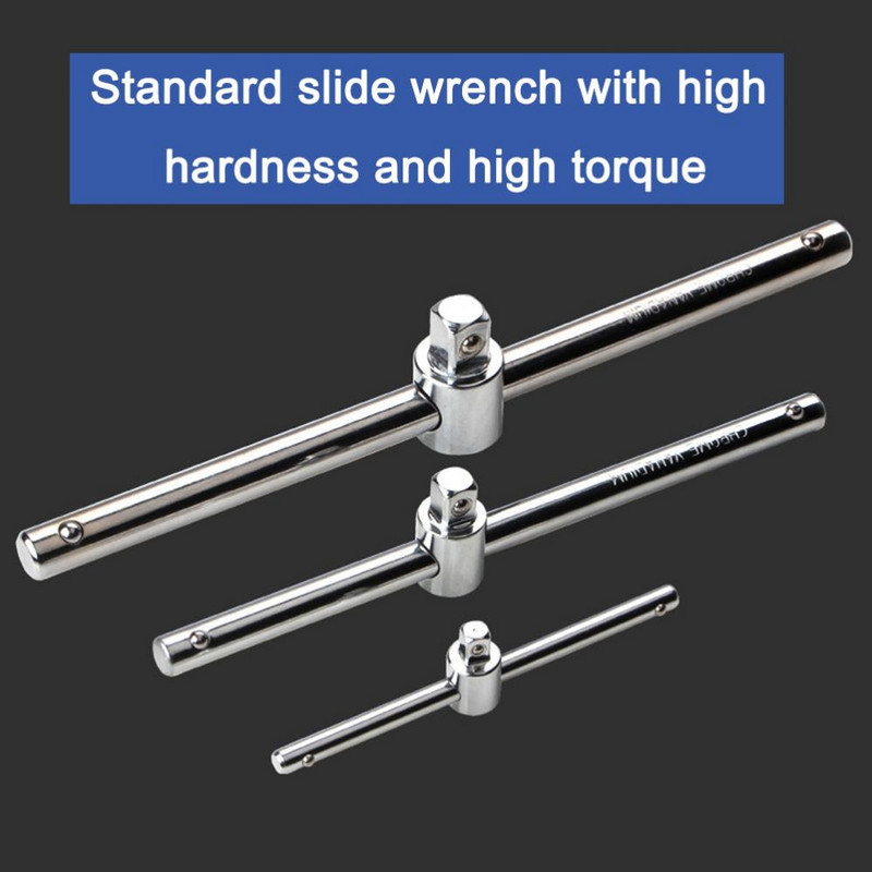 1/4 3/8 1/2 pogonski nasadni ključ Produžetak klizna T šipka Alati za popravak automobila Rukavac klizna šipka Primjena sile Šipka Ključ za cijevi