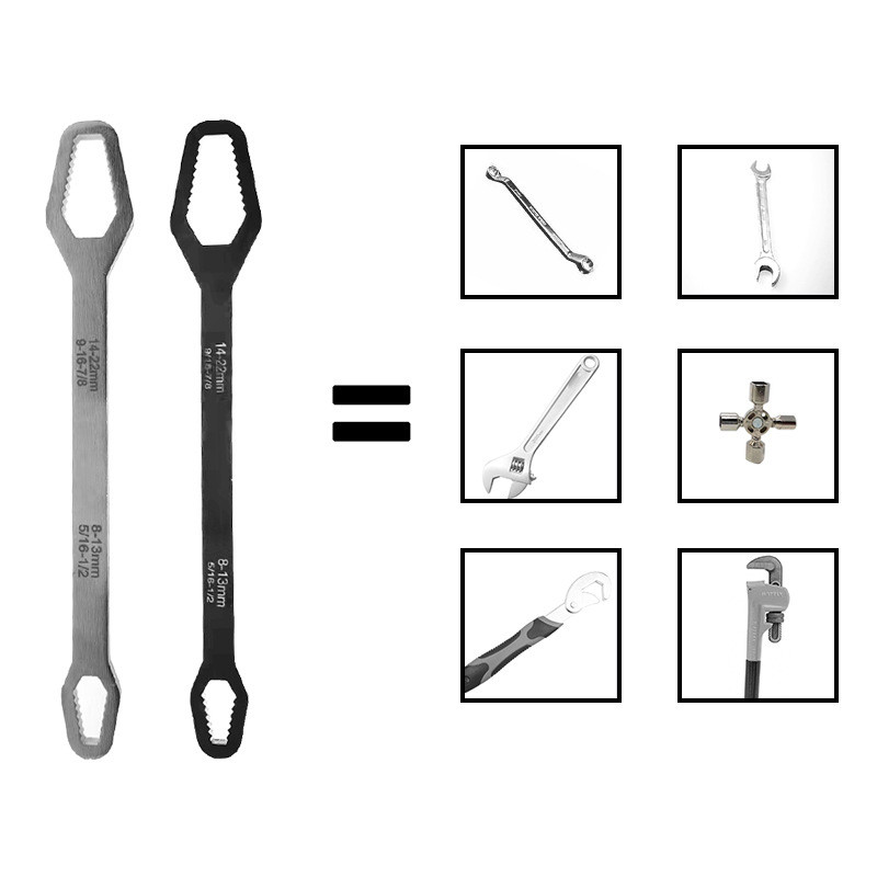Önfeszítő csavarkulcs 3-17mm 8-22mm Duplafejű univerzális Torx-kulcs 5mm vastagságú Kéziszerszámok Autójavítás a PROSTORMER-től