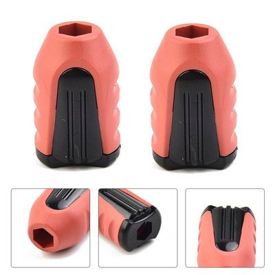 2x șurubelniță inel magnetic 1/4 inch șurubelniță șurubelniță cap 2 în 1 magnetizator demagnetizator pentru șurub electric