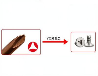 S2 specialios formos atsuktuvas vidinis kryžminis keturių taškų trijų taškų UY tipo trikampis magnetinis atsuktuvas.