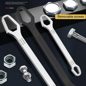 8-22 mm universāla Torx uzgriežņu atslēga Pašpievelkošas regulējamas brilles uzgriežņu atslēgas dēlis Divgalvu Torx uzgriežņu atslēgas rokas instrumenti rūpnīcai