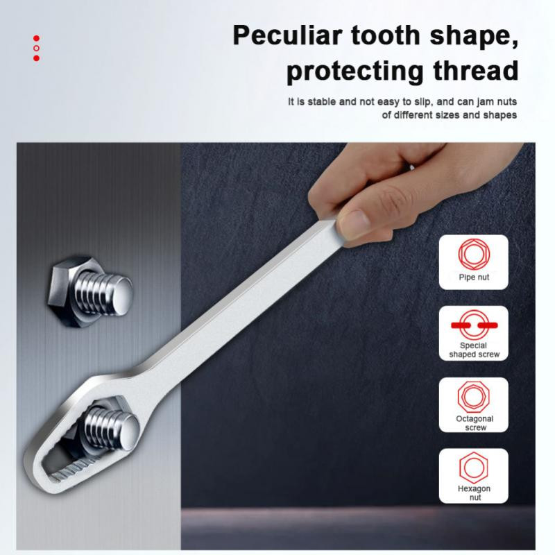 8-22 mm universāla Torx uzgriežņu atslēga Pašpievelkošas regulējamas brilles uzgriežņu atslēgas dēlis Divgalvu Torx uzgriežņu atslēgas rokas instrumenti rūpnīcai