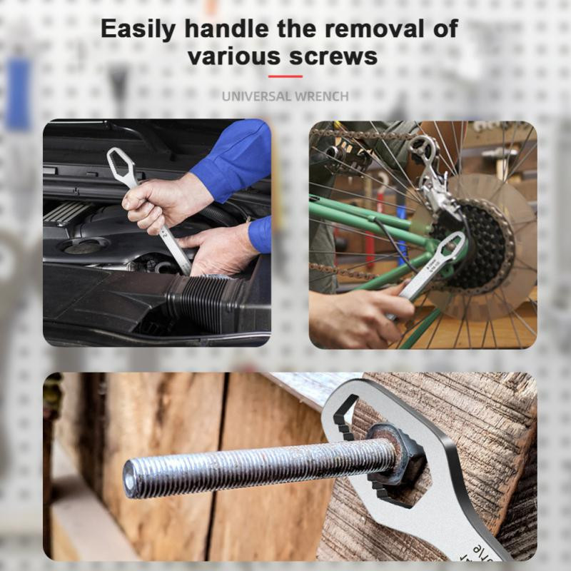 8-22 mm universāla Torx uzgriežņu atslēga Pašpievelkošas regulējamas brilles uzgriežņu atslēgas dēlis Divgalvu Torx uzgriežņu atslēgas rokas instrumenti rūpnīcai