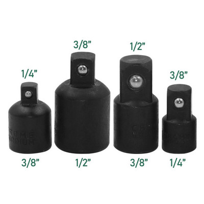 1/4" 3/8" 1/2" reketinio veržliarakčio pavaros lizdo adapterio keitiklis, oro smūgio sumažinimo meistro lizdo veržliarakčio adapterio rankinių įrankių rinkinys