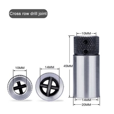 1 bucată de foraj pentru prelucrarea lemnului, clemă cu manșon încrucișat, bază de foraj, mandrina de foraj, 20x40L/20x45L