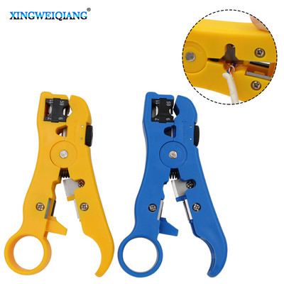 Автоматични клещи за оголване Универсален инструмент за оголване на коаксиален кабел Инструменти за кримпване с шестостенен ключ