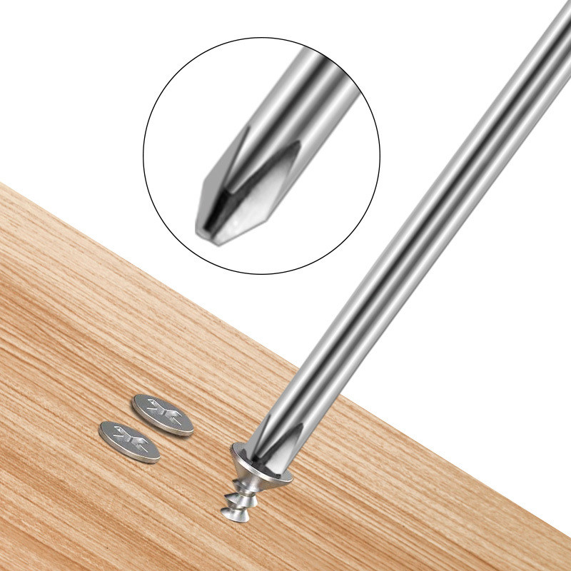 JINRUI Fekete fogantyú kereszthornyos egyszerű csavarhúzó 5mm csavarhúzó bútorjáték háztartási gép szétszerelő karbantartó szerszám