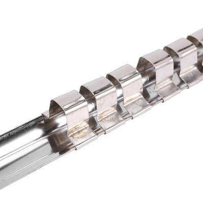 Rozsdamentes acél foglalattartó állványtartó 1/4 3/8 1/2 hüvelykes 16 kapcsos sínes szerszámrendező Tárolás otthoni ipari garázshoz