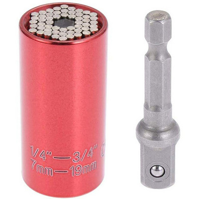 Universāla aparatūras griezes momenta uzgriežņu atslēgas galviņas ligzdas uzmava uzgriežņu atslēgā 7–19 mm Atslēgas atslēga Key Magic pārnēsājami vairāku roku darbarīki