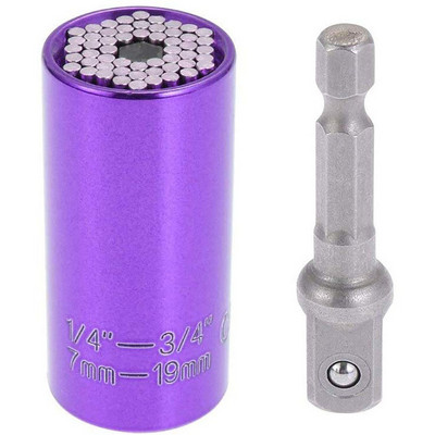 Universāla aparatūras griezes momenta uzgriežņu atslēgas galviņas ligzdas uzmava uzgriežņu atslēgā 7–19 mm Atslēgas atslēga Key Magic pārnēsājami vairāku roku darbarīki