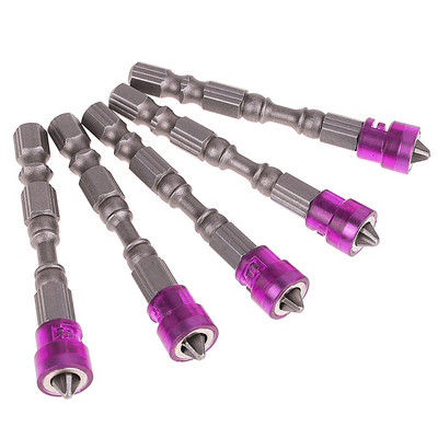 5 tk magnetiline kruvikeeraja otsik, libisemiskindel kuuskantpeaga kruvikeeraja kruvikeeraja komplekt kipsplaadist elektritööriistade jaoks