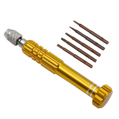 5-ühes alumiiniumsulamist kruvikeerajate parandus avatud tööriistade komplekt Kruvikeerajad iPhone'i jaoks Samsung Galaxy DIY mobiiltelefonide remonditööriistade komplekt