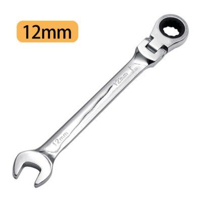 1gab kombinēta sprūdrata uzgriežņu atslēga ar elastīgu galvu Divējāda pielietojuma sprūdrata instrumenta sprūdrata kombinētais komplekts automašīnu remonta rokas instrumentiem