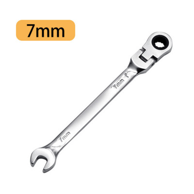 1gab kombinēta sprūdrata uzgriežņu atslēga ar elastīgu galvu Divējāda pielietojuma sprūdrata instrumenta sprūdrata kombinētais komplekts automašīnu remonta rokas instrumentiem