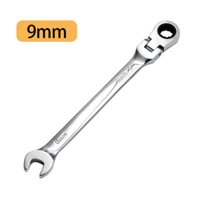 1gab kombinēta sprūdrata uzgriežņu atslēga ar elastīgu galvu Divējāda pielietojuma sprūdrata instrumenta sprūdrata kombinētais komplekts automašīnu remonta rokas instrumentiem