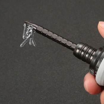 Binoax Mini Ratchet Screwdriver Magnetic Phillips με σχισμή διπλής χρήσης κεφαλής παρτίδας Τηλεσκοπικό εργαλείο χειρός κατσαβιδιού που εξοικονομεί εργασία