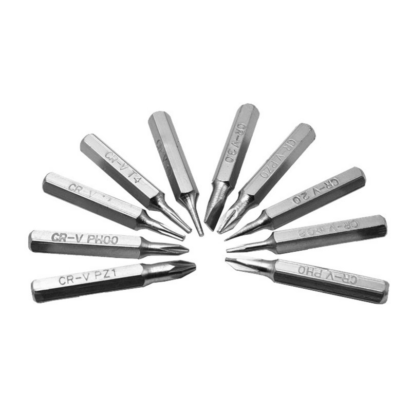 Hot Sale Bits Skillful Manufacturing 10 τμχ CR-V Phillips Bits Σετ κατσαβιδιού Τρυπάνι Torx Επισκευή Μύτη κινητού τηλεφώνου