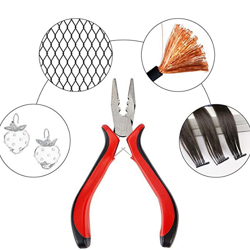 ABSF 1 Pack 45 Tērauda juvelierizstrādājumu krelles gofrēšanas instrumenti Gofrēšanas preses knaibles rotaslietu izgatavošanai sarkanā krāsā