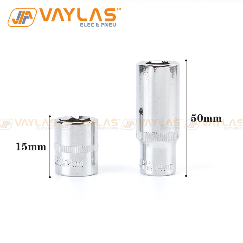 Κλειδί 1/4 ιντσών με κλειδί υποδοχής 4-14 mm Κλειδί Εξαγωνικής κεφαλής επιχρωμιωμένο με πλαστική σχάρα