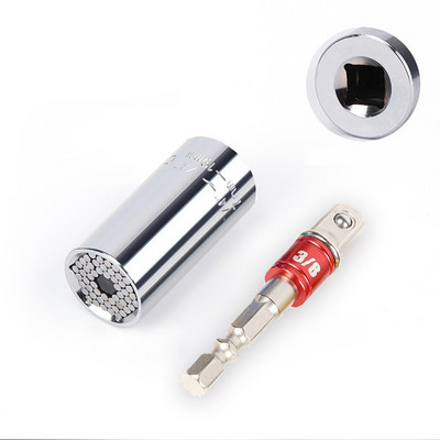 Univerzális nyomatékkulcs-fejkészlet foglalat hüvely 7-19 mm-es elektromos fúró racsnis persely Kulcs Magic Key Kéziszerszámok Barkácsszerszámok