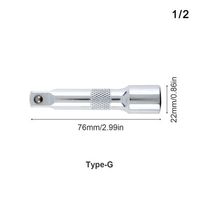 1/4 3/8 1/2 CRV Socket Ratchet Wrench Bar Extension Bar 50/75/100/125/150/250mm Αξεσουάρ μπιέλας χιτώνιο τιμονιού