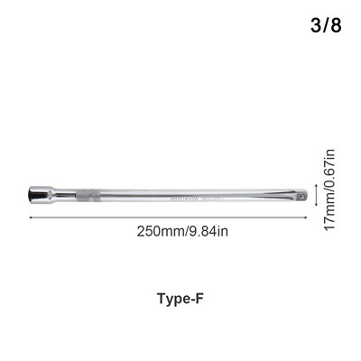 1/4 3/8 1/2 CRV Socket Ratchet Wrench Bar Extension Bar 50/75/100/125/150/250mm Αξεσουάρ μπιέλας χιτώνιο τιμονιού