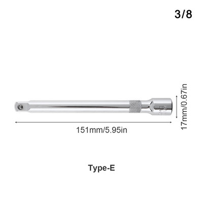 1/4 3/8 1/2 CRV Socket Ratchet Wrench Bar Extension Bar 50/75/100/125/150/250mm Αξεσουάρ μπιέλας χιτώνιο τιμονιού