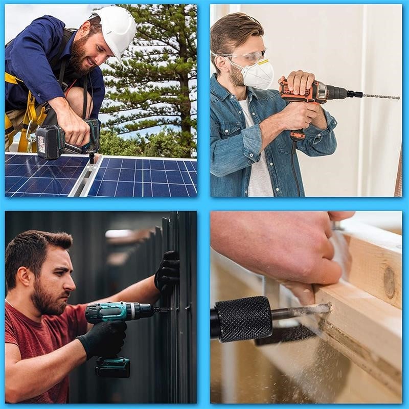 1/2" četvrtasti do 1/4" imbus čegrtaljke Nasadni ključ Nasadni adapter Set ključeva Pretvarač pogona Univerzalni prilagodljivi udarni alat