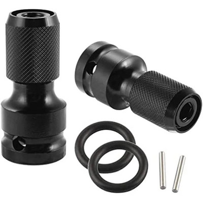 Aljzat-átalakító adapter 1/2–1/4"-es dugókulcs-aljzat-készlet átalakító elektromos csavarkulcs átalakító hüvely adapter kéziszerszám