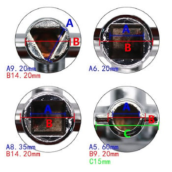 5 в 1 универсален кръстосан превключвател гнездо триъгълен гаечен ключ ключ за водопроводчик влак електрически асансьор шкаф вентил обезвъздушаване радиатори
