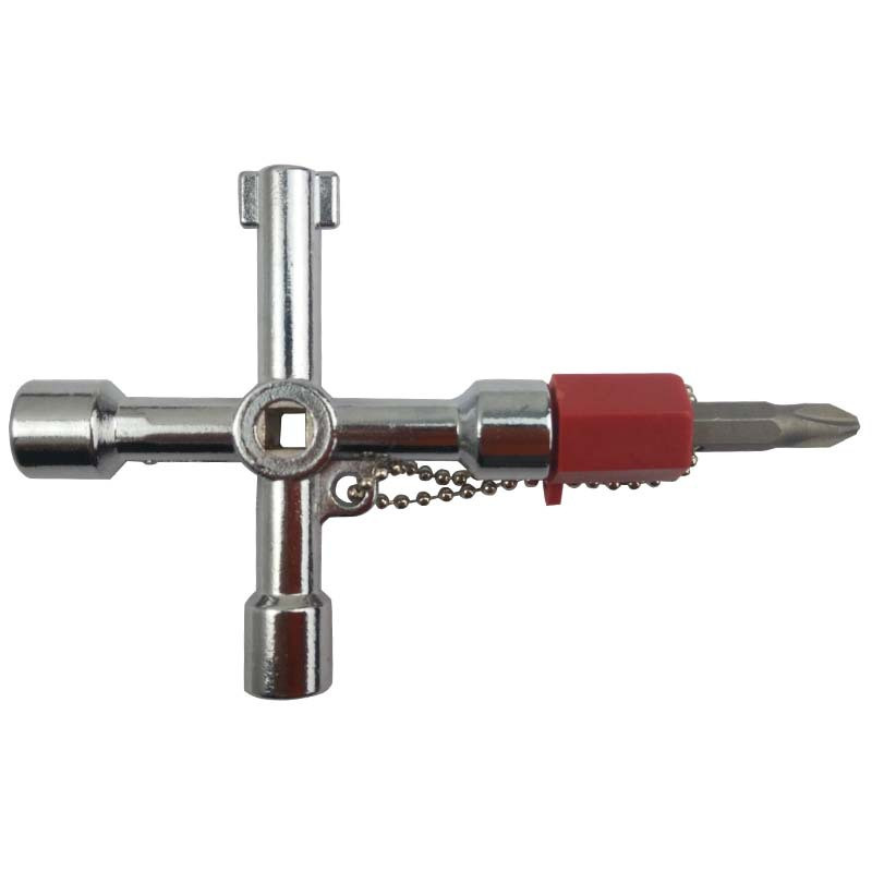 5 vienā universālā šķērsslēdža ligzdas trīsstūra uzgriežņu atslēgas atslēga santehniķa vilciena elektriskajiem lifta korpusa vārsta atgaisošanas radiatoriem