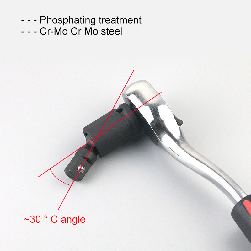 Universāls 360 grādu grozāms šarnīrsavienojuma gaisa trieciena šūpošanās ligzdas adaptera rokas instruments 1/2 3/8 1/4 collu trieciena draivera pārveidotājs