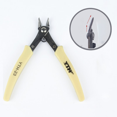 Clești diagonale YTH, tăiat moale, mini tăietori electronici de sârmă, mâner izolat din cauciuc, bijuterii DIY, instrumente de bricolaj pentru uz casnic