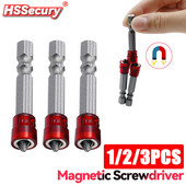 Magnetinis atsuktuvo antgalis PH2 kryžminė 1/4 colio šešiakampio koto atsuktuvo laikiklio žiedas, skirtas namų darbo elektrinio atsuktuvo rinkiniui