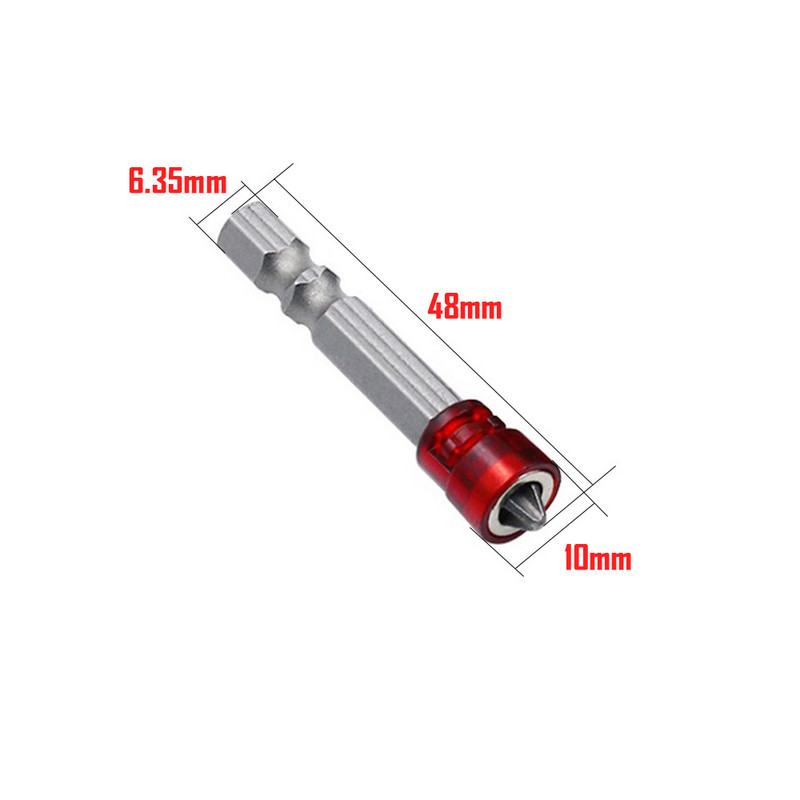 Magnetinis atsuktuvo antgalis PH2 kryžminė 1/4 colio šešiakampio koto atsuktuvo laikiklio žiedas, skirtas namų darbo elektrinio atsuktuvo rinkiniui